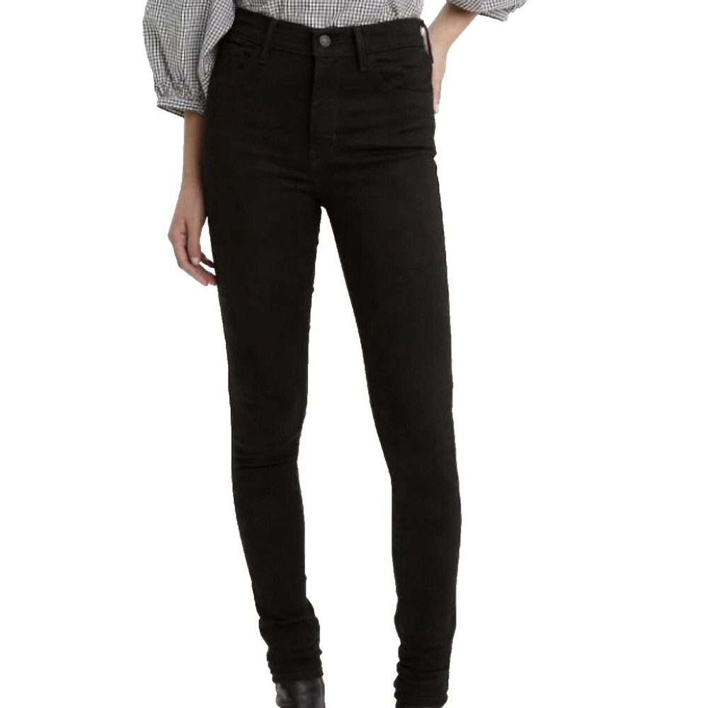 Levi Strauss Co 720 High‎ Rise Super Skinny Black Jeans Womens 29x28